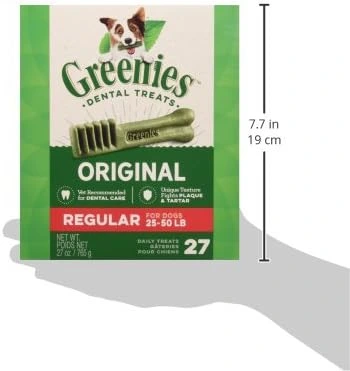 Dog with a bright dog smile after enjoying Greenies Dental Treats for clean teeth.