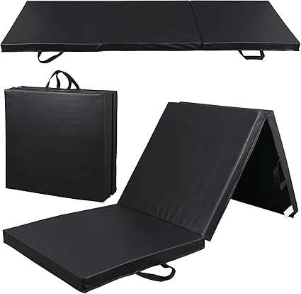 Most Popular Essential Gym Equipment Guide: 6' x 2' tri-fold portable gym mat with extra-thick foam, perfect for gymnastics, yoga, and martial arts.