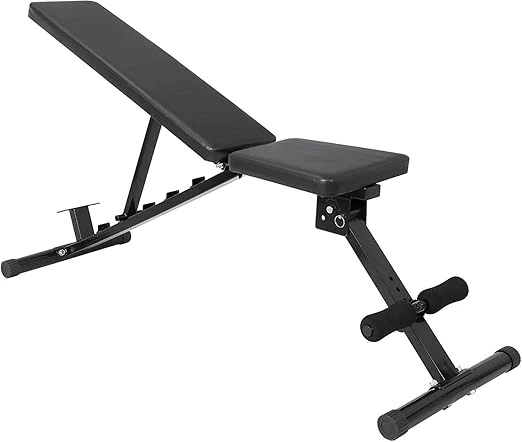 Most Popular Essential Gym Equipment Guide: Maxi 700 lbs adjustable utility weight bench for home gym, featuring six adjustable positions and sturdy construction for various workouts.