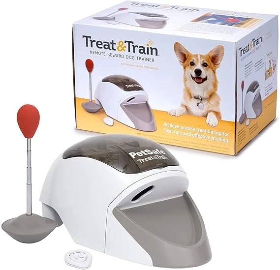 PetSafe Treat & Train remote reward dog training device for reinforcing positive behaviors with treats