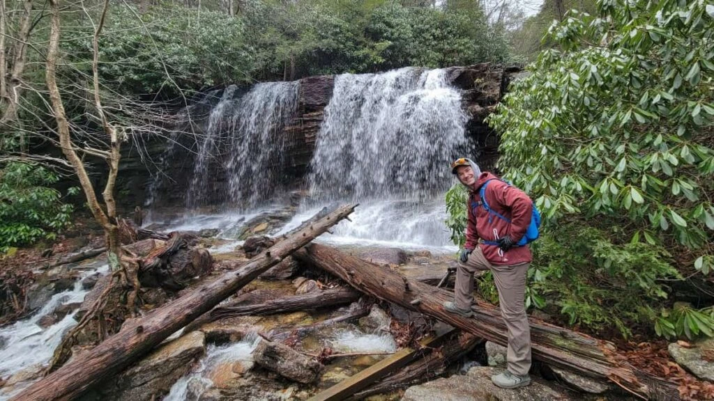 Glen Onoko Falls Trail – Challenging waterfall hike at Glen Onoko, a once-adventurous places to go near me in Pennsylvania for hiking.