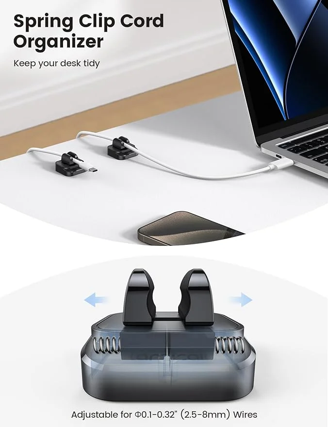 Keep your desk neat with this cord organizer, a handy Amazon TikTok gadget for tidy workspaces.