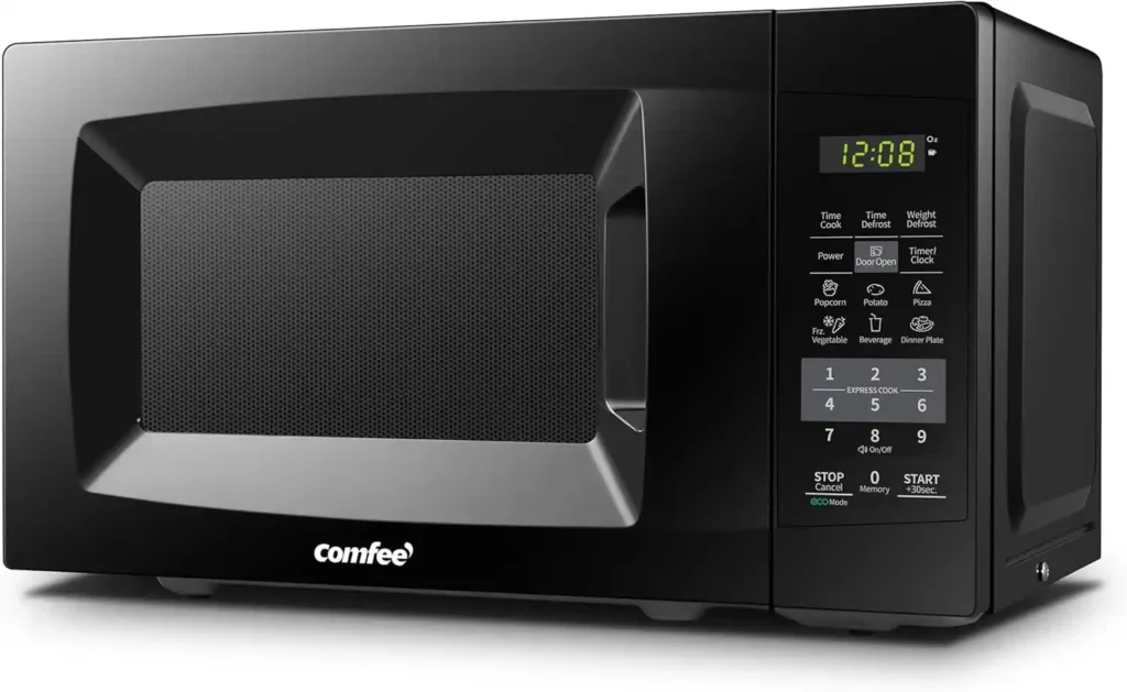 Comfee EM720CPL-PMB good oven with ECO mode, sound on/off feature, and easy one-touch buttons. A compact and efficient good oven for quick meals.