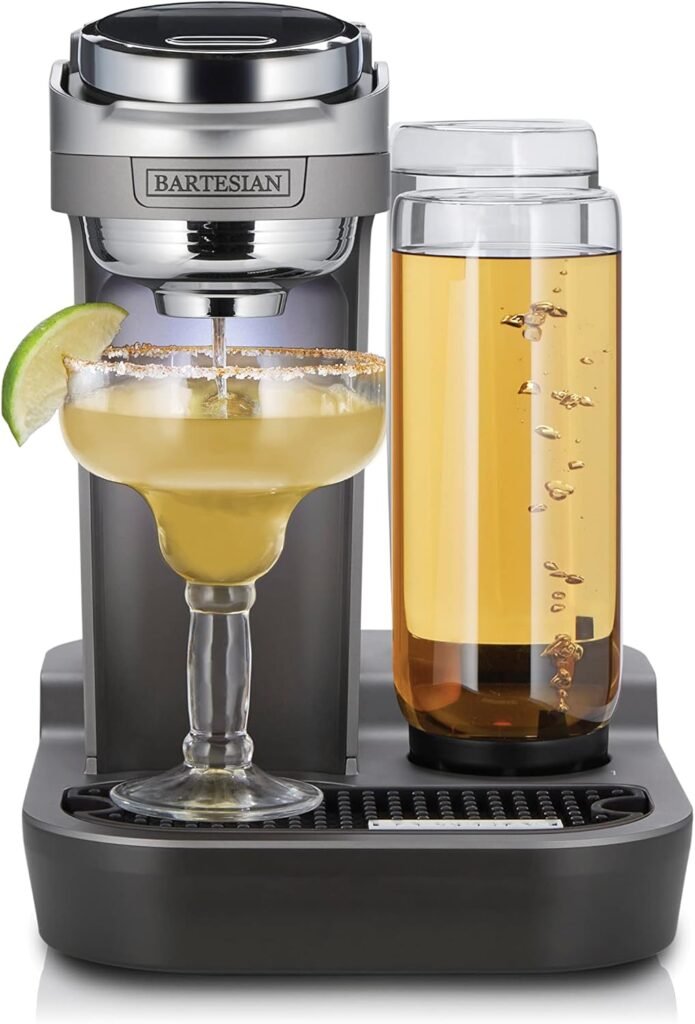 Bartesian Duet Cocktail Machine and Margarita Maker - Compact Home Bartender Mixologist Drink Mixer with 2 Glass Spirit Bottles - Automatic Machine Creates Premium Cocktails and Mocktails in Seconds