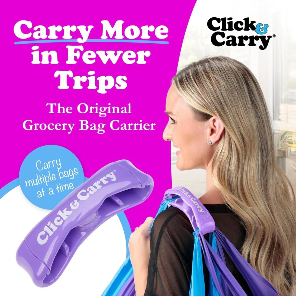 Click & Carry Grocery Bag Carrier Handle