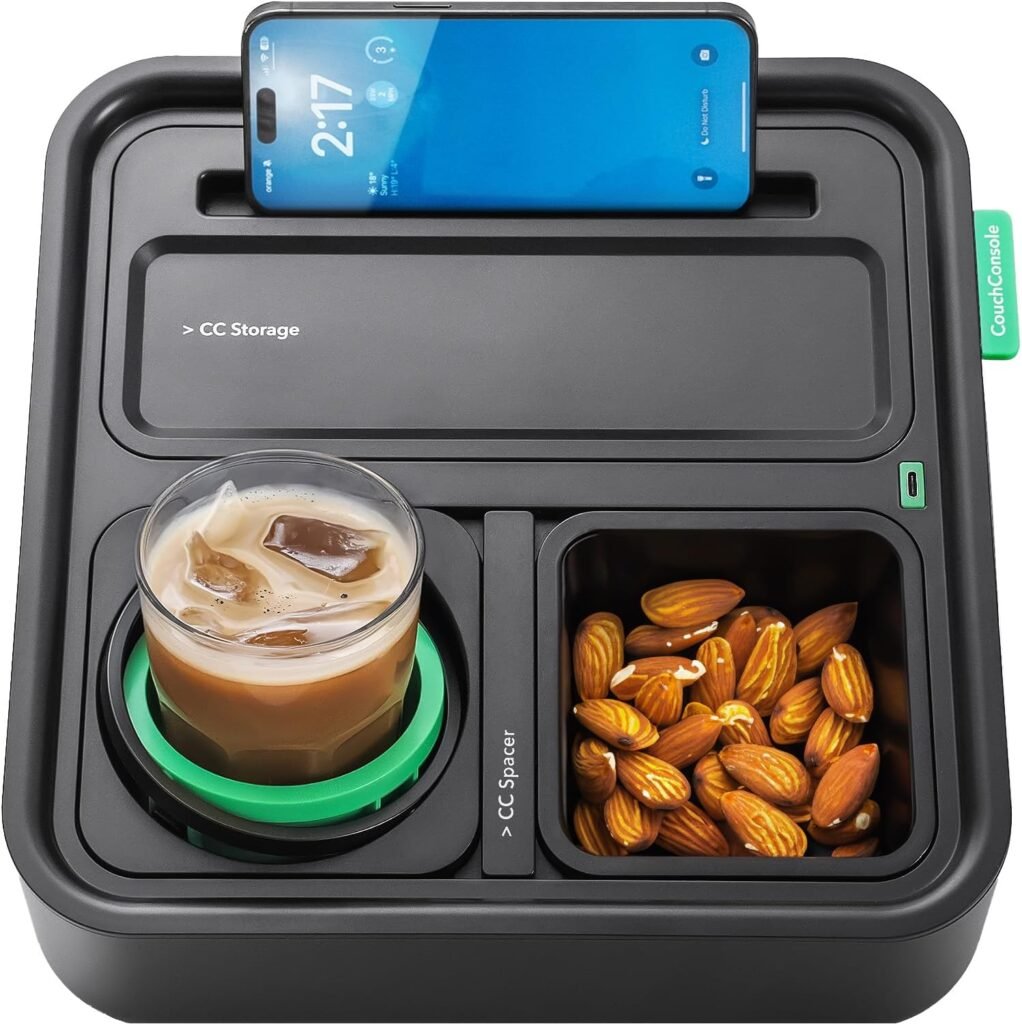 CouchConsole Drinks & Snacks Sofa Caddy with Armrest